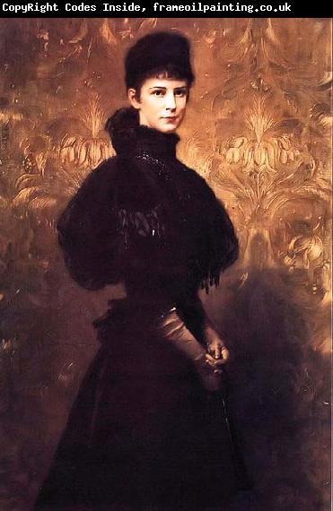 Gyula Benczur Portrait of Queen Elizabeth